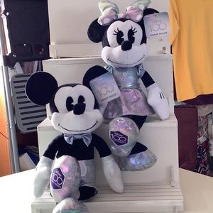 Mickey and Minnie Mouse 100 Year Anniversary Stuffies
